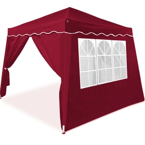 Deuba®, Deuba Faltpavillon Capri Weinrot 3x3m inkl. 4 Seitenwänden, Faltpavillon Capri Weinrot 3x3m inkl 4 Seitenwänden