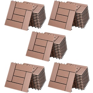 Deuba®, WPC Fliesen 55er-Set Mosaik Terrakotta - 30x30cm, WPC Fliesen 55er-Set Mosaik Terrakotta - 30x30cm