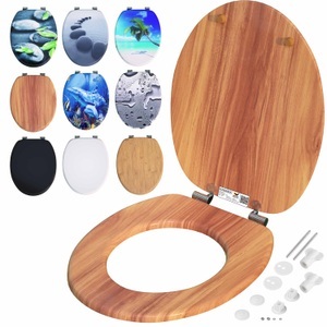 Casaria, Casaria Toilettensitz Holz mit Absenkautomatik, Toilettensitz Holz mit Absenkautomatik MDF