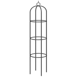 Gardebruk, Gardebruk Rosensäule Schwarz 200x40cm, Rosensäule Schwarz 200x40cm