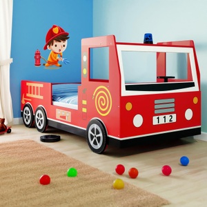 Deuba®, Deuba Kinder Feuerwehrbett Noah 200x90 cm, Kinder Feuerwehrbett Noah 200x90 cm