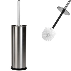 Deuba®, Deuba Toilettenbürste mit Behälter Edelstahl, Toilettenbürste mit Behälter Edelstahl