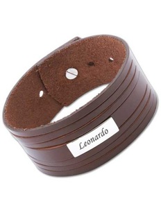 Unique, Breites Lederarmband mit Gravur - verschiedene Farben - Armbänder, Strähnen Lederarmband mit Gravur verstellbar 14,5-19,5cm - Armschmuck und Armbänder