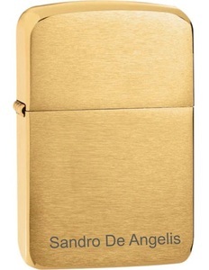 Zippo, Personalisierbares Zippo Feuerzeug Replica Brass, Zippo-Feuerzeug Replica 1941 Brass Brushed- mit gratis Gravur - Zippo Feuerzeuge