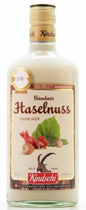 Kindschi Söhne AG, Bündner HASELNUSS Rahmlikör 70 cl / 17 % Schweiz, Kindschi Kindschi Bündner Haselnuss Rahmlikör - 70cl, Schweiz