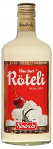 Kindschi Söhne AG, Bündner RAHM Röteli Likör 70 cl / 17 % Schweiz, Kindschi Bündner Rahm Röteli Liqueur - 70cl, Schweiz