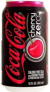 Coca-Cola Company, Coca Cola Cherry ZERO 355 ml USA, Coca Cola Cherry Zero USA 355ml