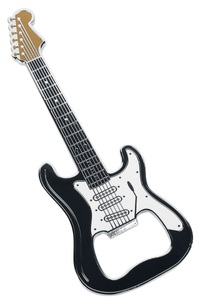 Guitar Classic Black, Guitar Classic Black Flaschenöffner Standard, 