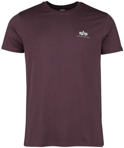 Alpha Industries Basic T Small Logo T-Shirt maroon