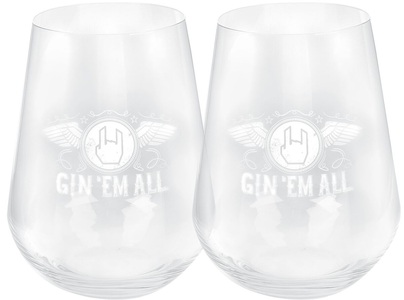 Gin 'Em All by EMP, Gin 'Em All by EMP Gläser - Set Trink-Glas-Set multicolor, 