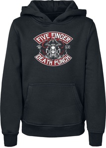 Five Finger Death Punch, Five Finger Death Punch Kids - Biker Skully Kinder-Kapuzenpulli schwarz, 