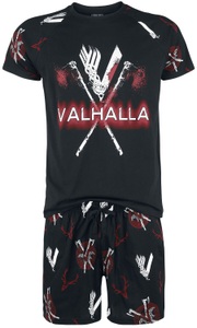 undefined, Vikings Valhalla Pyjama schwarz, 