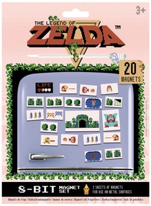 The Legend Of Zelda, The Legend Of Zelda Retro Kühlschrank-Magnet multicolor, 