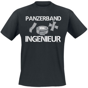 Panzerband Ingenieur, Panzerband Ingenieur T-Shirt schwarz, 