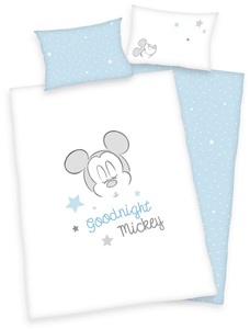 Klaus Herding GmbH, Herding 2478976063 - Renforcé Bio Bettwäsche, Disneys Mickey Mouse Bettwäsche-Set, Cotton, 135x200 cm, 