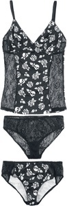 undefined, Black Premium by EMP Wäsche-Set schwarz/weiß, 