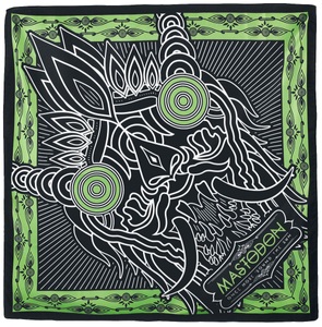 Mastodon, Mastodon Creature headline art - Bandana Bandana schwarz/grün, 