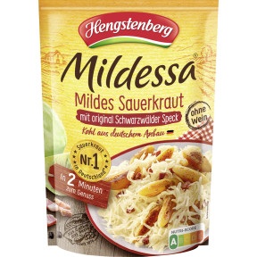 Hengstenberg, Hengstenberg Mildessa Mildes Sauerkraut mit original Schwarzwälder Speck 400G
