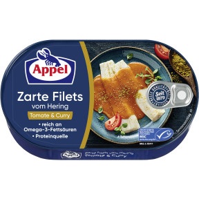 Appel, Appel Heringsfilets Tomate & Curry 200G