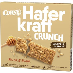 Corny, CORNY Crunch Riegel Hafer & Honig, 120 g