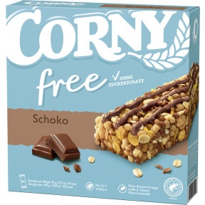 Corny, CORNY Free Riegel Schoko, 120 g