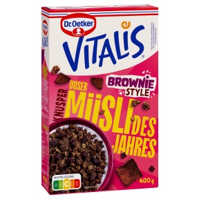 Dr.Oetker, Dr.Oetker Vitalis Mischung des Jahres Knusper Brownie Style 400G
