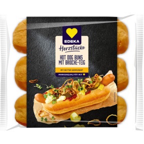 EDEKA, EDEKA Brioche Hot Dog Buns 6ST 270g