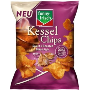 Funny Frisch, Funny Frisch Kessel Chips Sweet & Rost Onion Style 120G