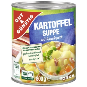 Gut & Günstig, Gut & Günstig Kartoffelsuppe 800G