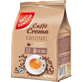 Gut & Günstig, Gut & Günstig Kaffeepads Caffe Crema 40ST 280G