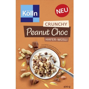 Kölln, Kölln Crunchy Peanut Choc Hafer-Müsli 400G
