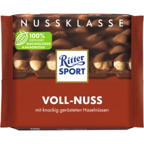 Ritter Sport, Ritter Sport Nuss Klasse Voll-Nuss 100G
