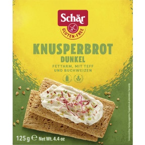 Schär, Schär Knusperbrot dunkel fettarm mit Teff und Buchweizen 125G