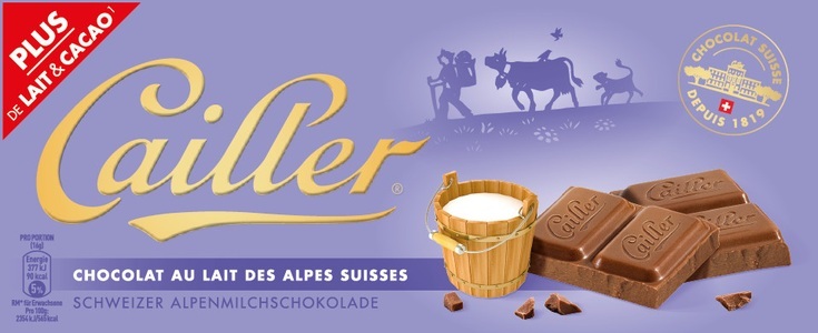 Cailler, Cailler Milch-Schokolade 100 g, Cailler Milch-Schokolade 100G