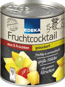 EDEKA, EDEKA 5-Fruchtcocktail gezuckert 820G
