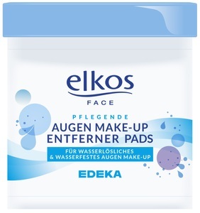 elkos, Elkos Face Augen Make-up Entferner Pads 100 Stück, EDEKA elkos Augen Make-up Entferner Pads 100ST