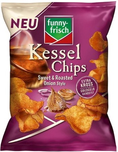 Funny Frisch, Funny Frisch Kessel Chips Sweet & Rost Onion Style 120G