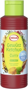 Hela, Hela Gewürz Ketchup Curry delikat 30% weniger Zucker 300ML