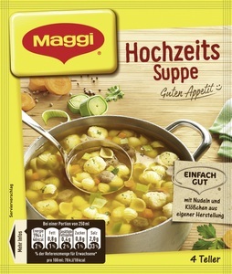 Maggi, Maggi Guten Appetit! Hochzeits Suppe ergibt 1 ltr, Maggi Guten Appetit! Hochzeits Suppe ergibt 1L