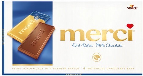 Merci, Merci Tafel Edel-Rahm 100G