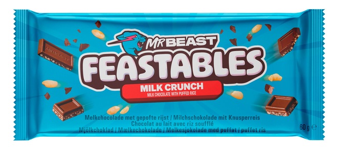 Mr Beast, Mr Beast Feastables Milk Crunch 60G
