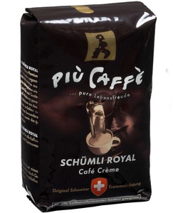 Piu Caffe, Piu Caffe Schümli Royal Kaffee ganze Bohnen 1 kg, 