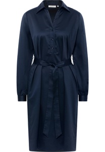 ETERNA Mode GmbH, Blusenkleid in navy unifarben, Blusenkleid in navy unifarben