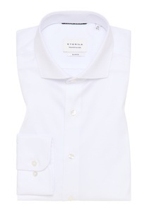 ETERNA Mode GmbH, ETERNA Cover Shirt SLIM FIT, SLIM FIT Cover Shirt in weiß unifarben