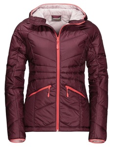 Jack Wolfskin women s quilted jacket Argon Hoody W fall red M buy