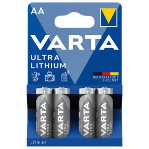 Varta, Ultra Lithium Mignon (AA) Batterie - 4 Stück, VARTA ULTRA LITHIUM AA Blister 4
