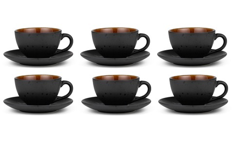 Bitz, Bitz Tasse mit Unterteller, Bitz Tasse »Kaffeetasse 240 ml, 6 Stück«