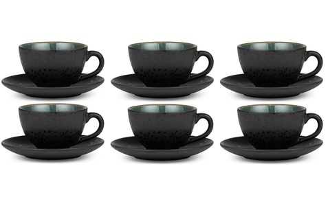 Bitz, Bitz Tasse mit Unterteller, Bitz Tasse »Kaffeetasse 240 ml, 6 Stück«