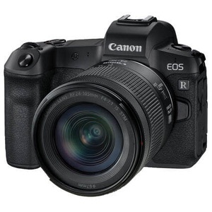 Canon, CANON EOS R Body + RF 24-105mm F4-7.1 IS STM - Systemkamera (Fotoauflösung: 30.3 MP) Schwarz, Canon EOS R/RF 24 105mm IS STM 30 Mpx Vollformat Systemkamera
