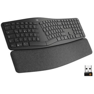 Logitech, Logitech Ergo K860 Tastatur (Schweizer Ausführung), Logitech K860 Ergo Wireless Bluetooth Tastatur Schwarz